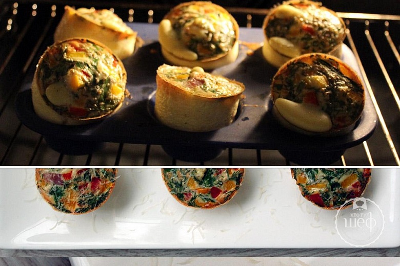 омлетные маффины фото