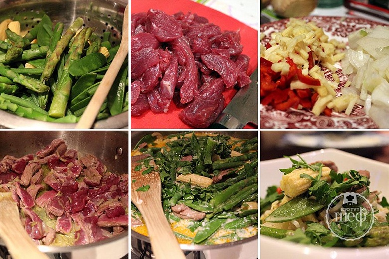 Говядина по-азиатски - фото приготовления