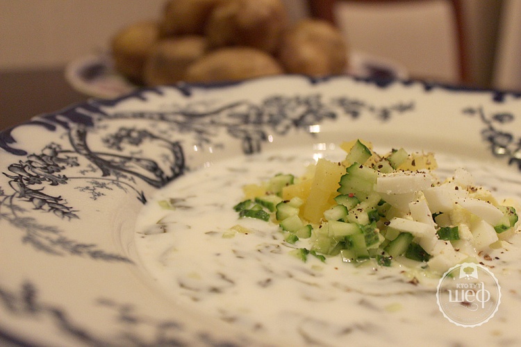 Холодный суп из щавеля