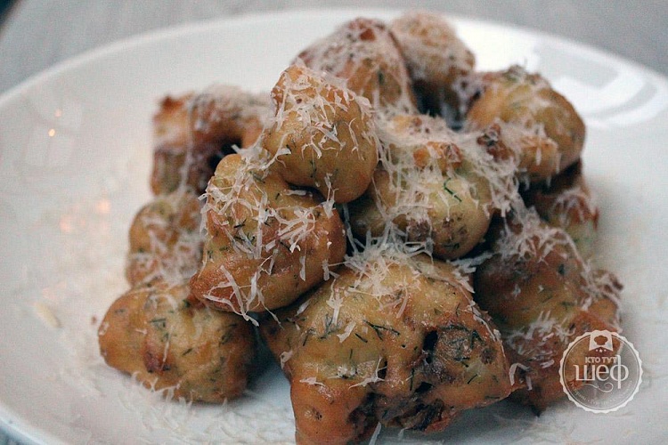 Цветная капуста в нежном кляре